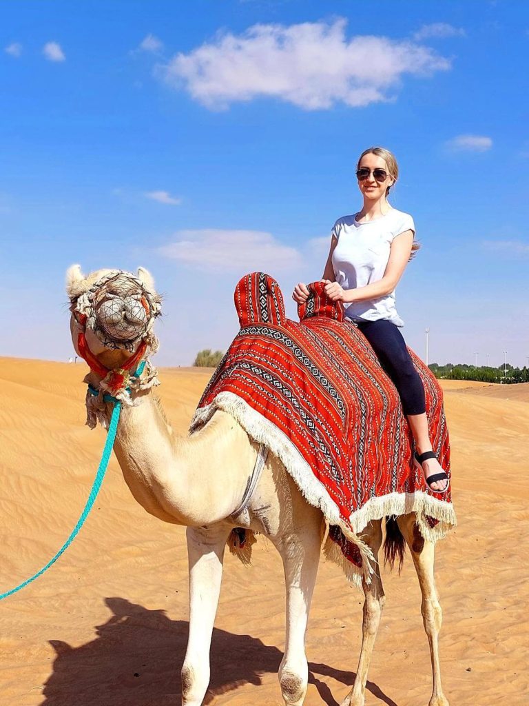 desert safari camel ride dubai