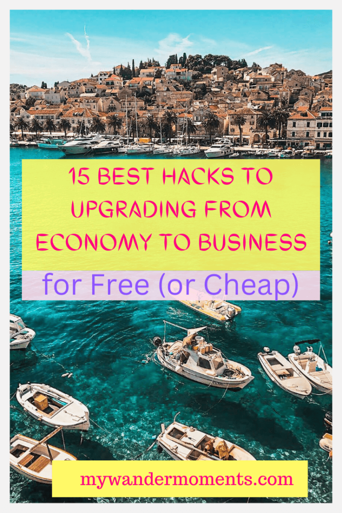 best tips and hacks to get an upgrade from economy to business class