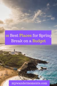 cheap places to visit on spring break